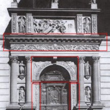 Kunststeinabgüsse, „Schönes Tor“ (1555-1558), Residenzschlosses Dresden, Deutschland